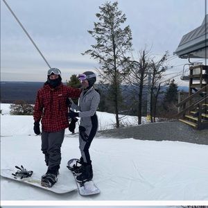 Houndstooth ski suit